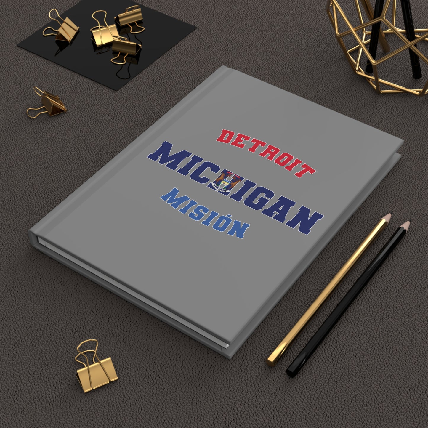 Michigan Detroit Spanish - Hardcover Journal
