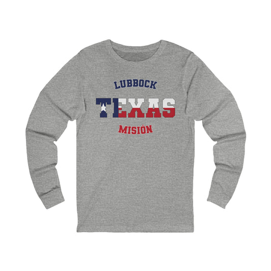 Texas Lubbock Spanish - Unisex Long Sleeve Cotton Jersey