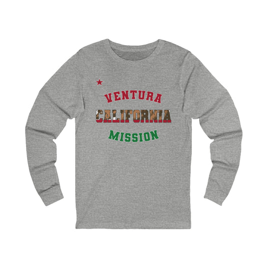 California Ventura English - Unisex Long Sleeve Cotton Jersey