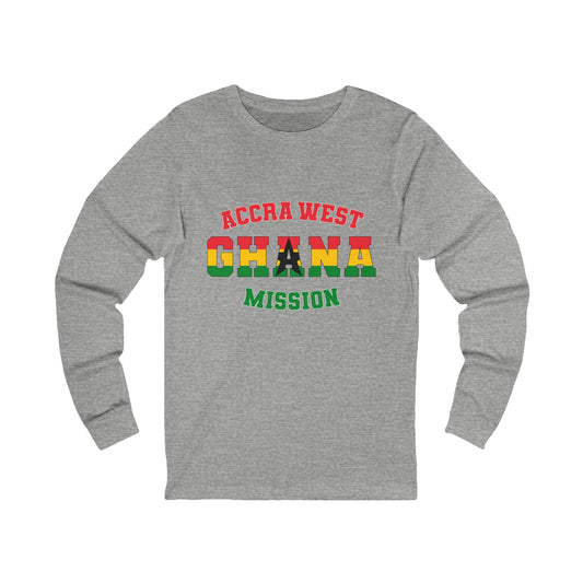 Ghana Accra West English - Unisex Long Sleeve Cotton Jersey