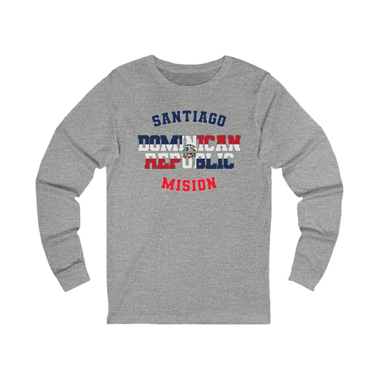 Dominican Republic Santiago Spanish - Unisex Long Sleeve Cotton Jersey