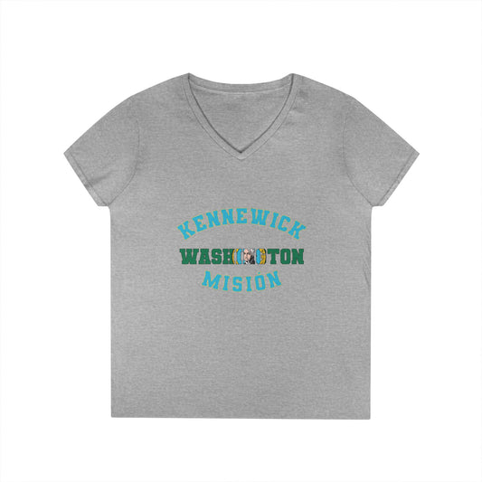 Washington Kennewick Spanish - Ladies' V-Neck T-Shirt