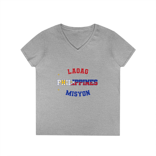 Philippines Laoag Tagalog - Ladies' V-Neck T-Shirt