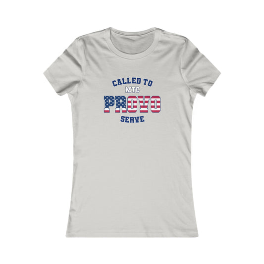 Provo MTC English USA Flag - Ladies' New Favorite Tee