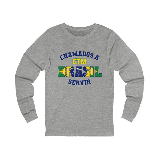 Brazil MTC Portuguese - Unisex Long Sleeve Cotton Jersey