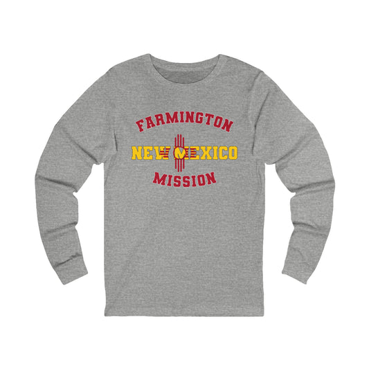 New Mexico Farmington English - Unisex Long Sleeve Cotton Jersey
