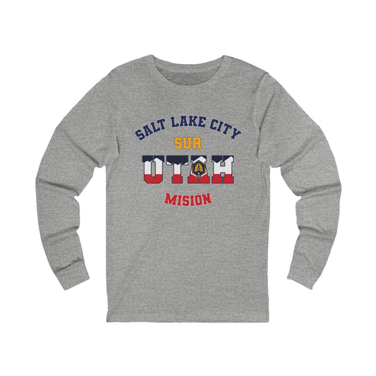Utah Salt Lake City South Spanish - Unisex Long Sleeve Cotton Jersey