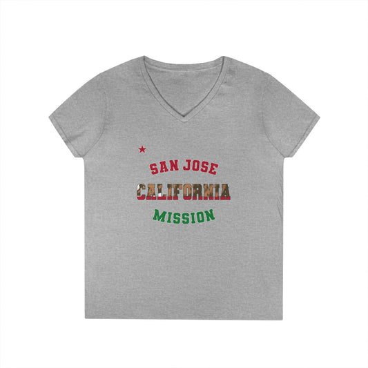 California San Jose English - Ladies' V-Neck T-Shirt
