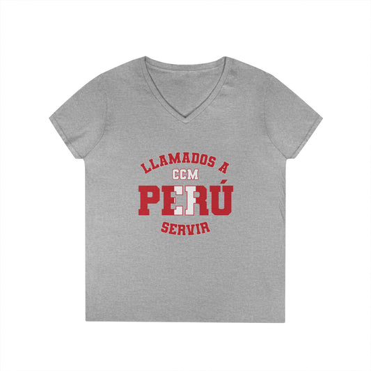 Peru MTC Spanish - Ladies' V-Neck T-Shirt