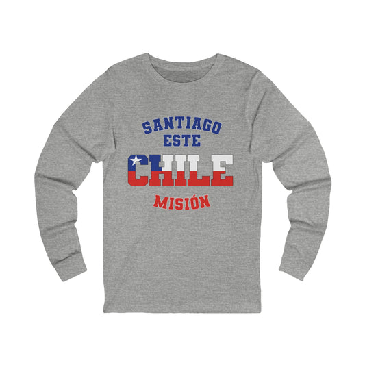 Chile Santiago East Spanish - Unisex Long Sleeve Cotton Jersey