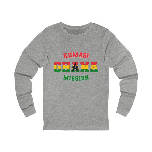 Ghana Kumasi English - Unisex Long Sleeve Cotton Jersey