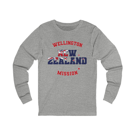 New Zealand Wellington English - Unisex Long Sleeve Cotton Jersey