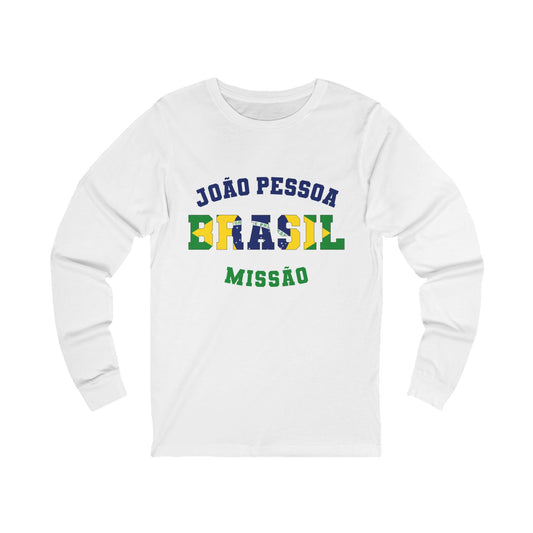 Brazil Joao Pessoa Portuguese - Unisex Long Sleeve Cotton Jersey