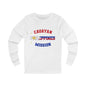 Philippines Cauayan English - Unisex Long Sleeve Cotton Jersey