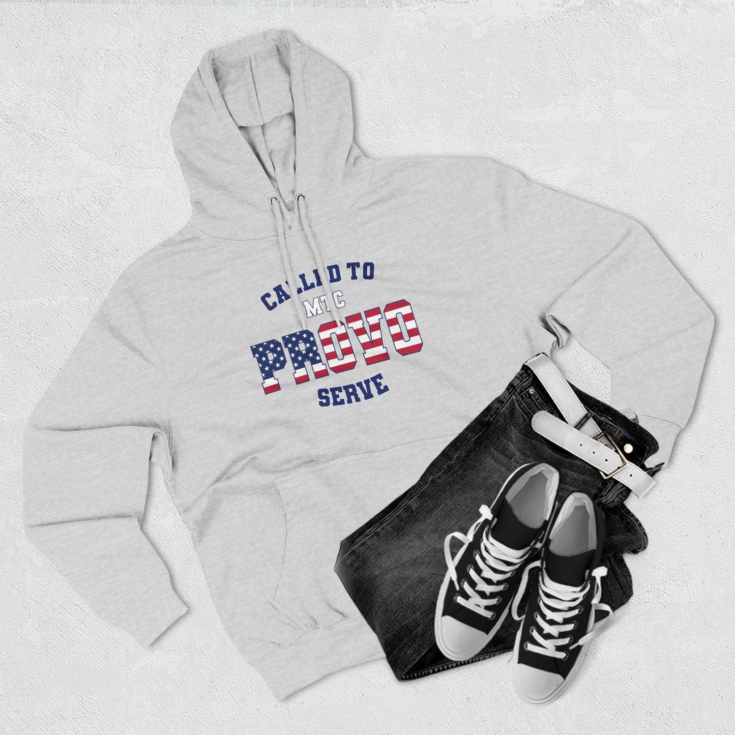 Provo MTC English USA Flag - The Relaxed Hoodie