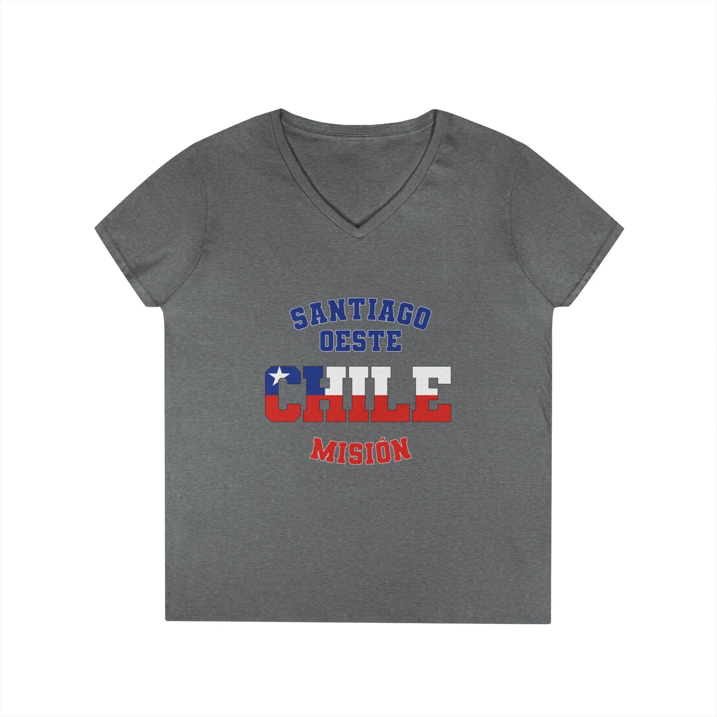 Chile Santiago West Spanish - Ladies' V-Neck T-Shirt