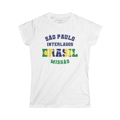 Brazil Sao Paulo Interlagos Portuguese - The Classic P-Day Tee for Ladies