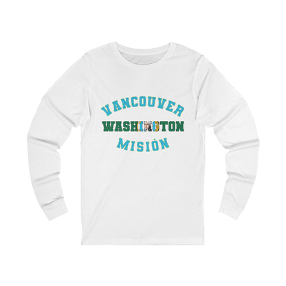 Washington Vancouver Spanish - Unisex Long Sleeve Cotton Jersey