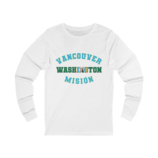 Washington Vancouver Spanish - Unisex Long Sleeve Cotton Jersey