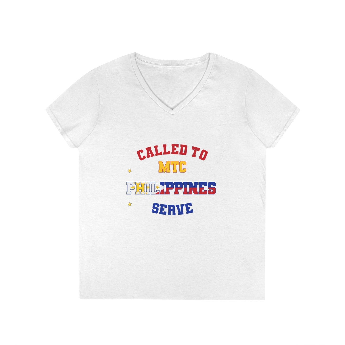 Philippines MTC English - Ladies' V-Neck T-Shirt