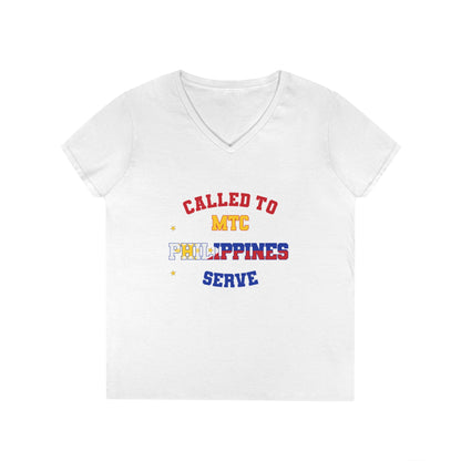 Philippines MTC English - Ladies' V-Neck T-Shirt