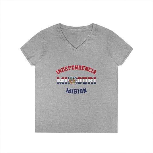 Missouri Independence Spanish - Ladies' V-Neck T-Shirt