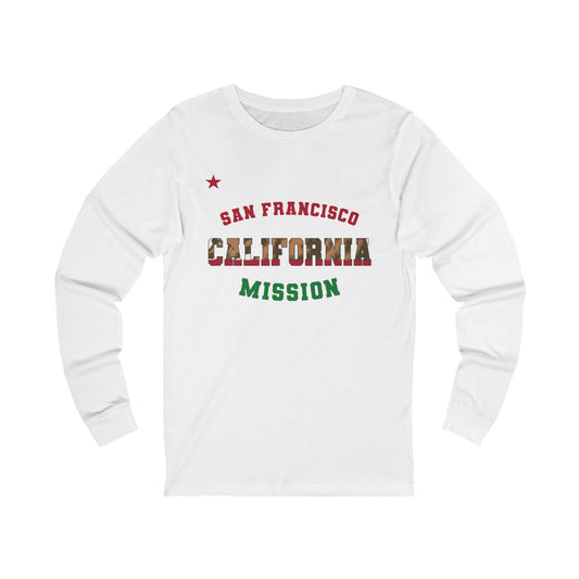California San Francisco English - Unisex Long Sleeve Cotton Jersey