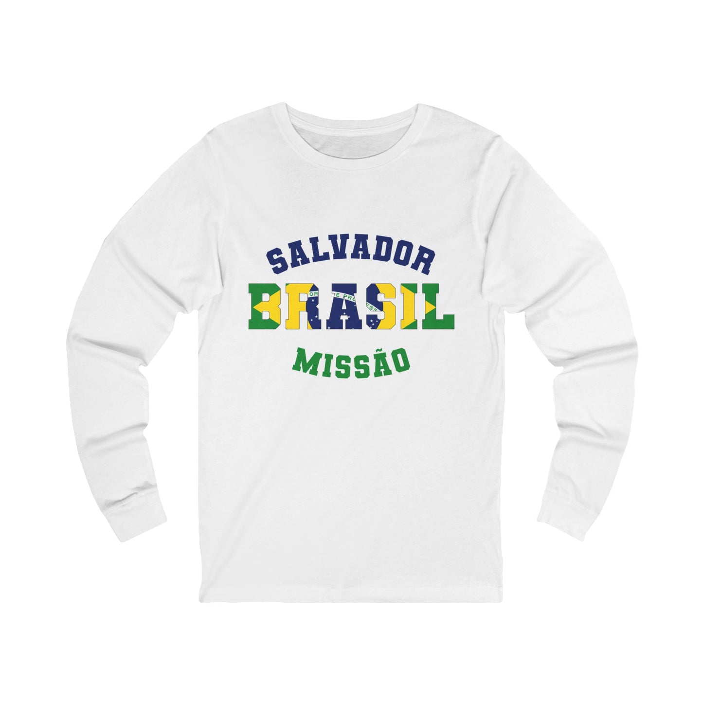 Brazil Salvador Portuguese - Unisex Long Sleeve Cotton Jersey