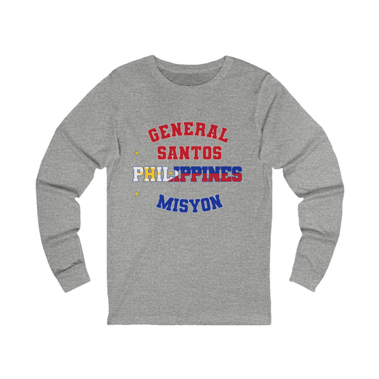 Philippines General Santos Tagalog - Unisex Long Sleeve Cotton Jersey