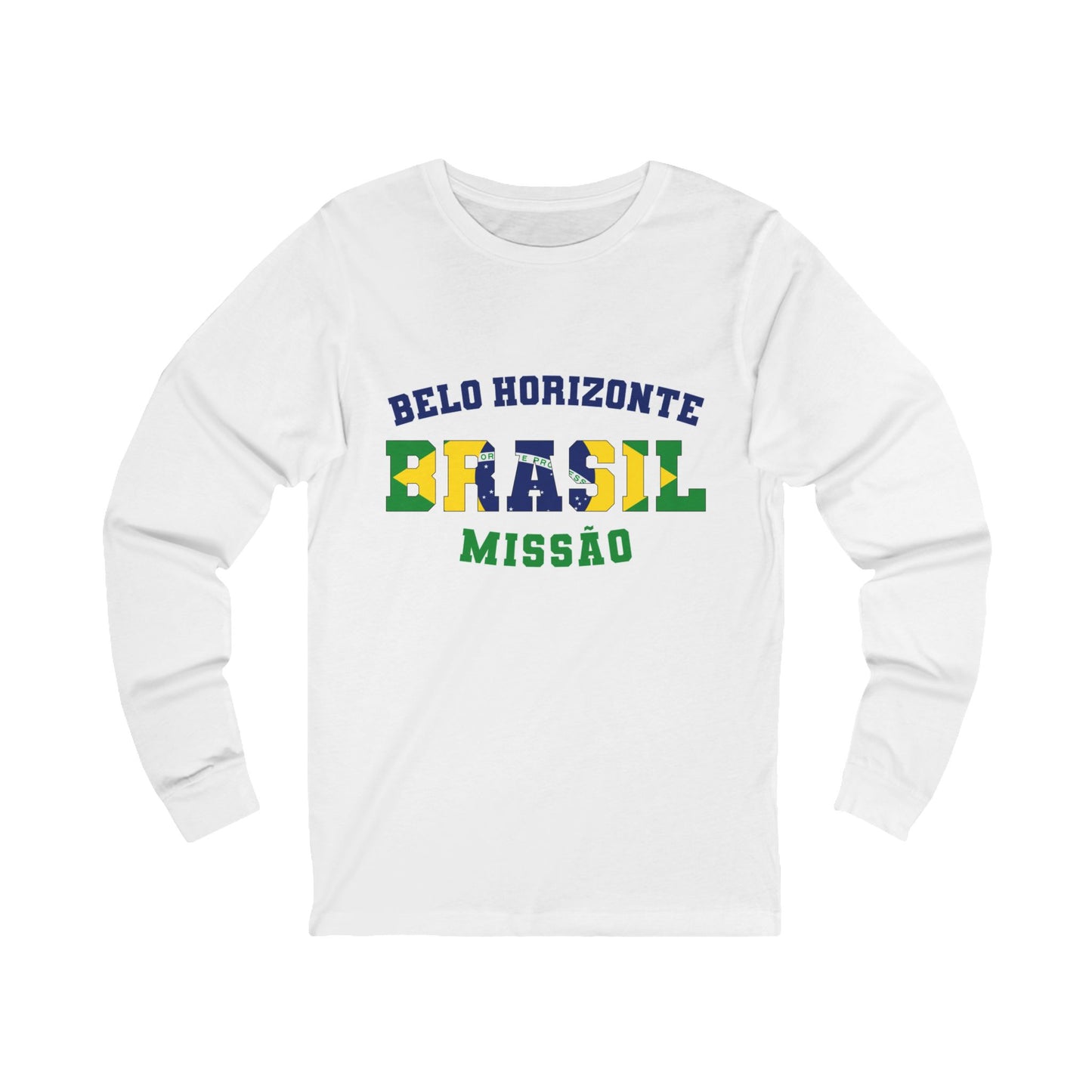 Brazil Belo Horizonte Portuguese - Unisex Long Sleeve Cotton Jersey
