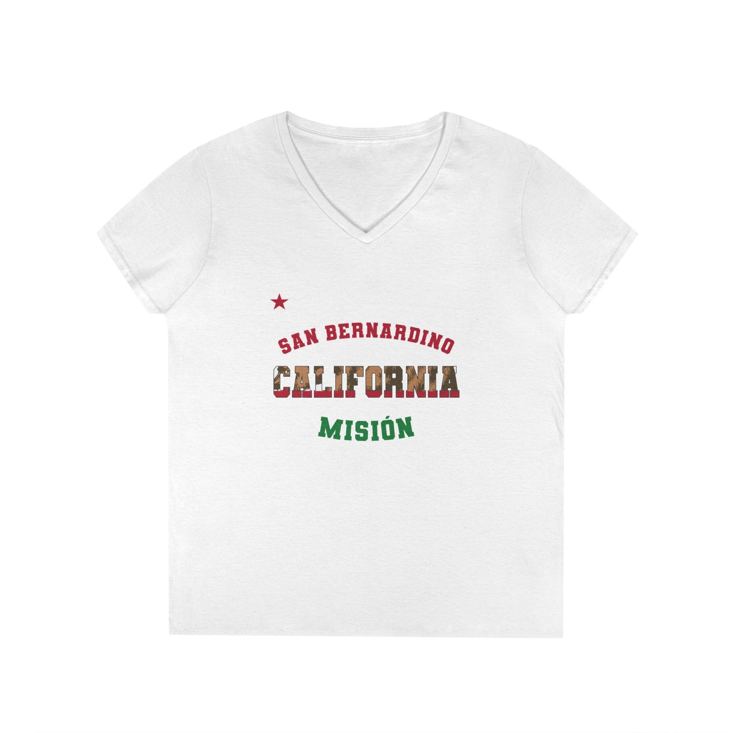 California San Bernadino Spanish - Ladies' V-Neck T-Shirt