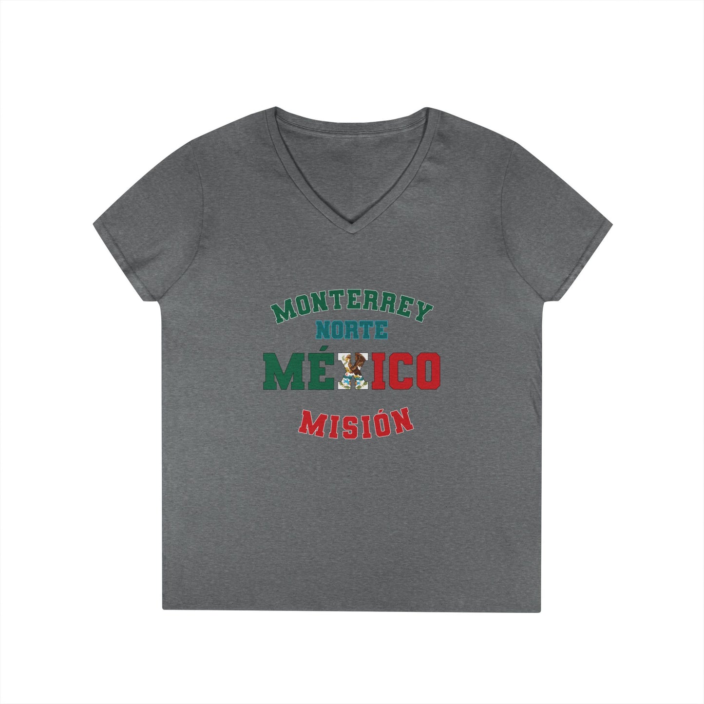 Mexico Monterrey North Spanish - Ladies' V-Neck T-Shirt