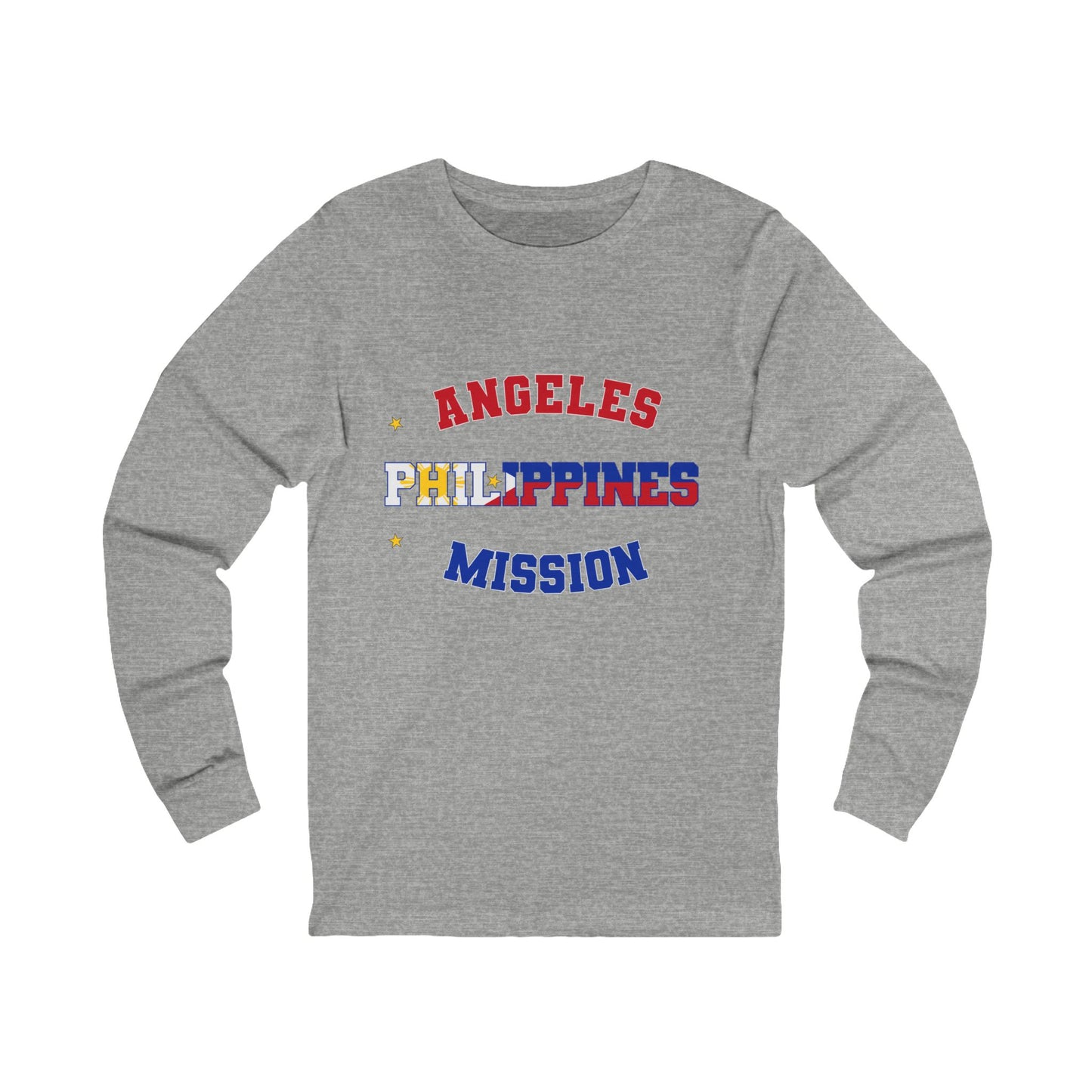 Philippines Angeles English - Unisex Long Sleeve Cotton Jersey