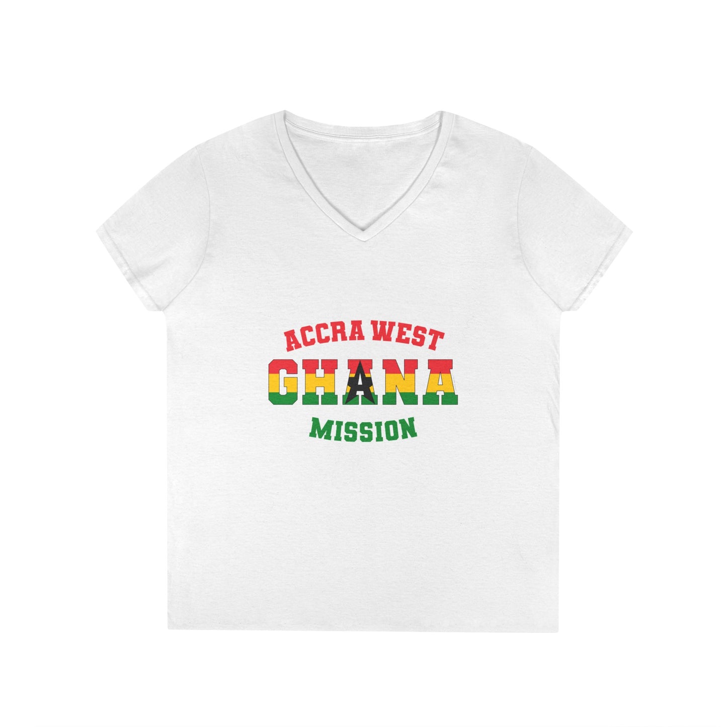 Ghana Accra West English - Ladies' V-Neck T-Shirt