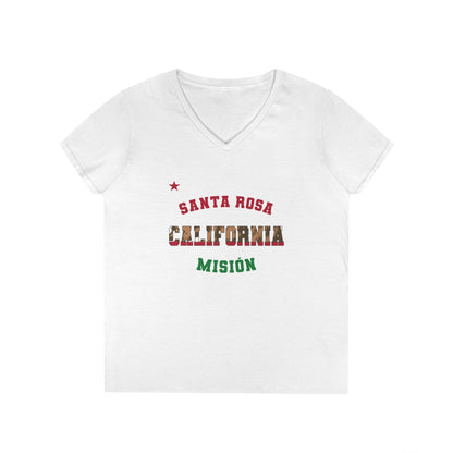 California Santa Rosa Spanish - Ladies' V-Neck T-Shirt