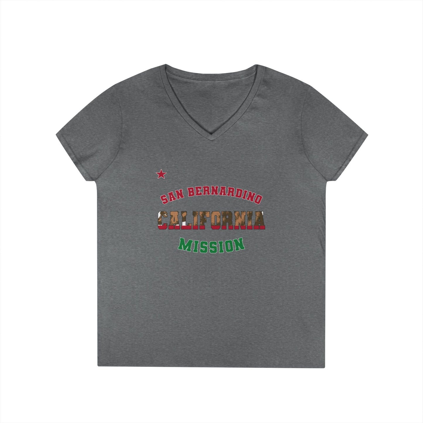California San Bernadino English - Ladies' V-Neck T-Shirt