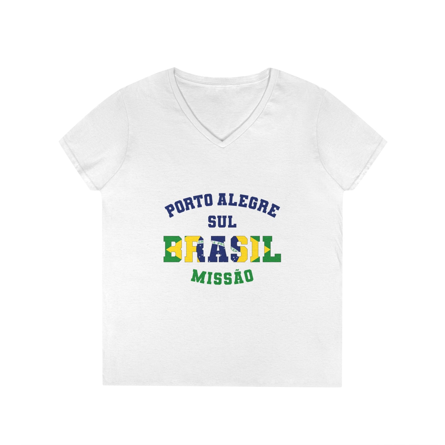 Brazil Porto Alegre South Portuguese - Ladies' V-Neck T-Shirt
