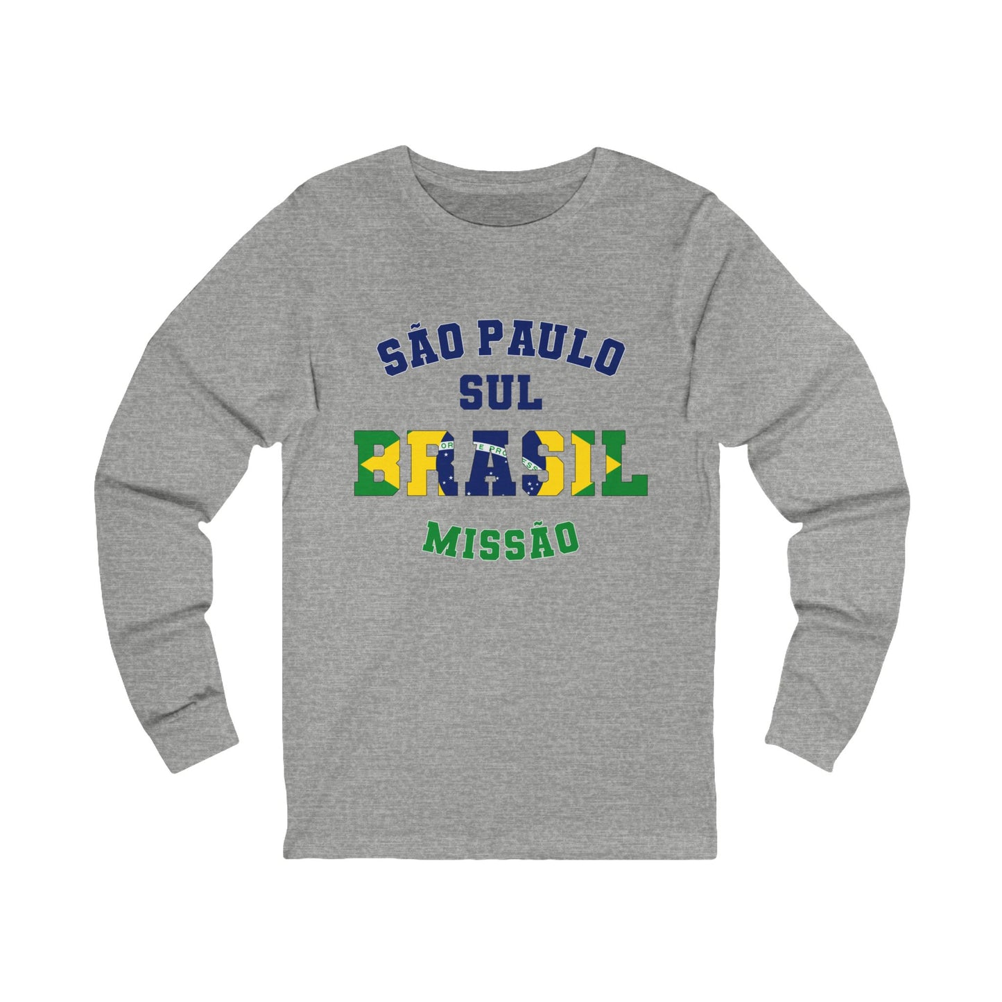 Brazil Sao Paulo South Portuguese - Unisex Long Sleeve Cotton Jersey