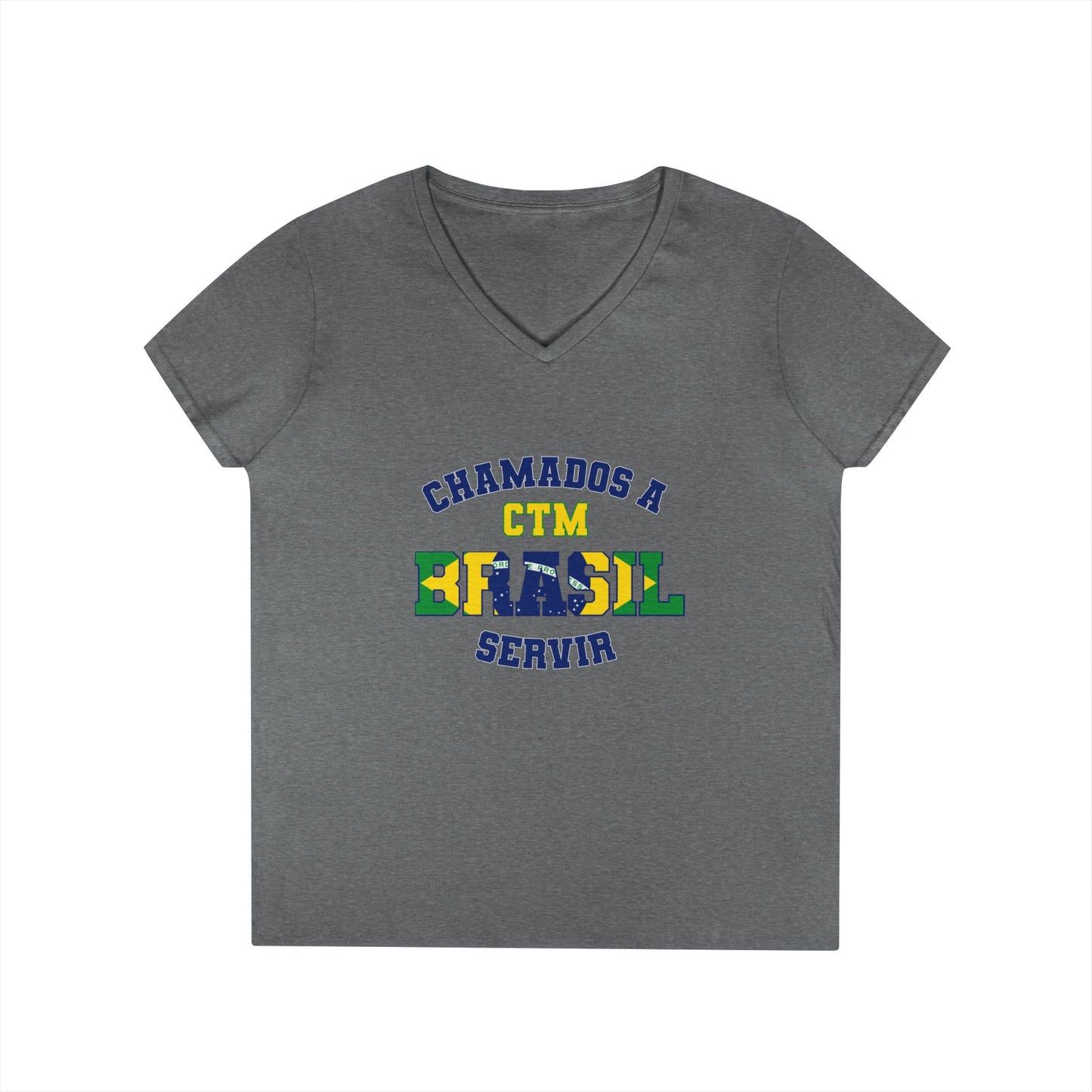 Brazil MTC Portuguese - Ladies' V-Neck T-Shirt