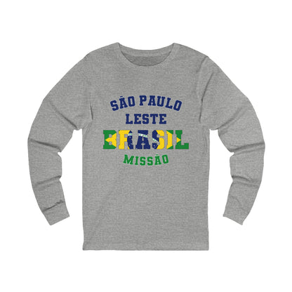 Brazil Sao Paulo East Portuguese - Unisex Long Sleeve Cotton Jersey