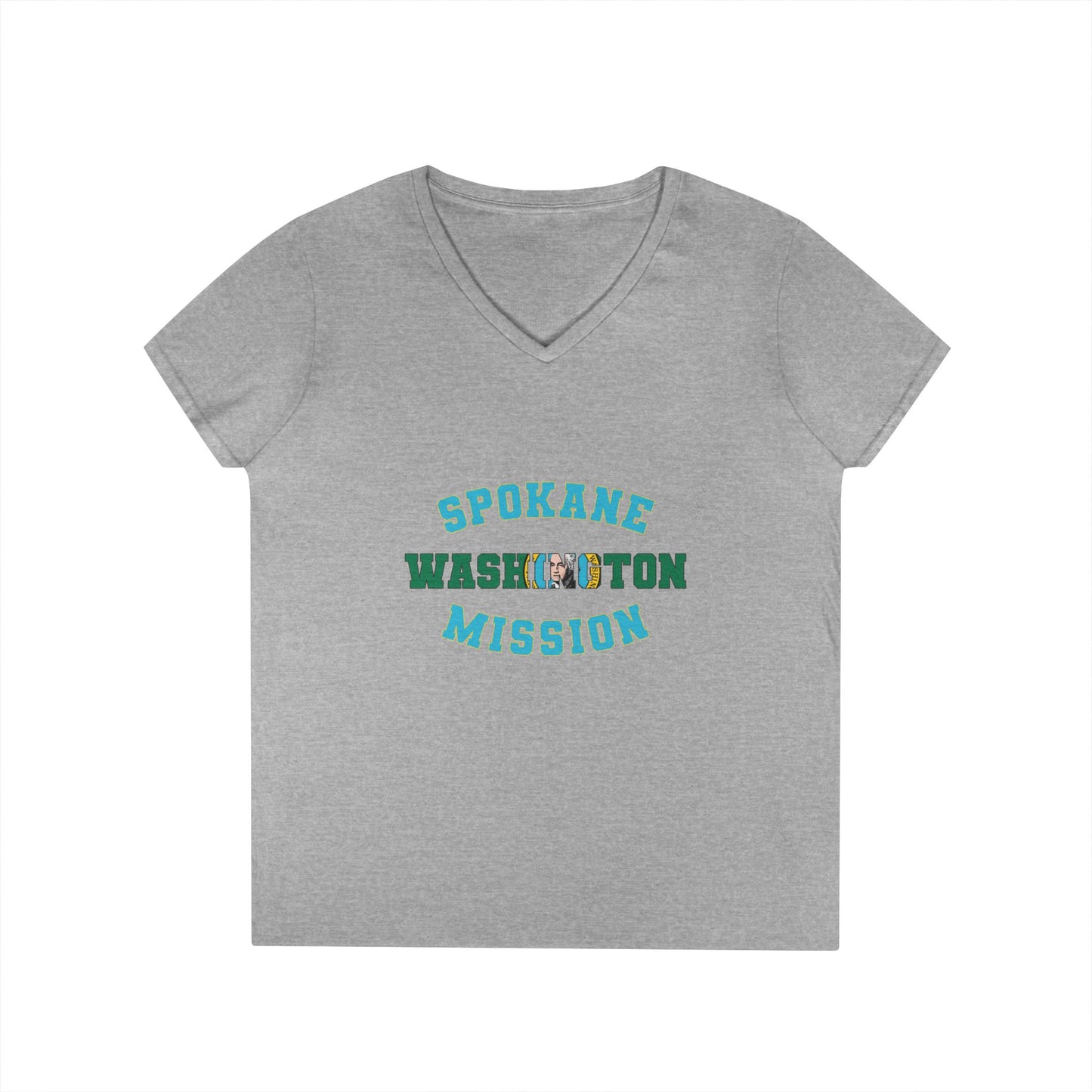 Washington Spokane English - Ladies' V-Neck T-Shirt