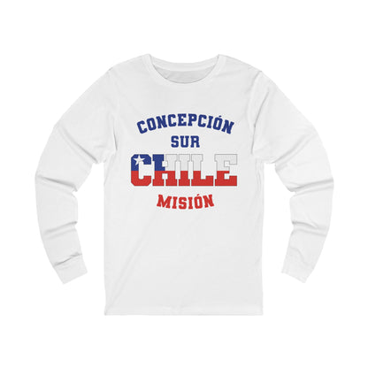 Chile Concepcion South Spanish - Unisex Long Sleeve Cotton Jersey