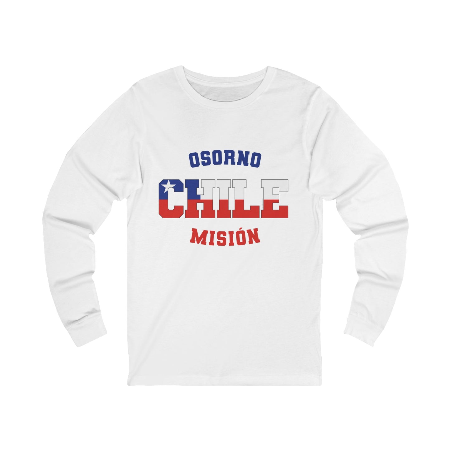 Chile Osorno Spanish - Unisex Long Sleeve Cotton Jersey