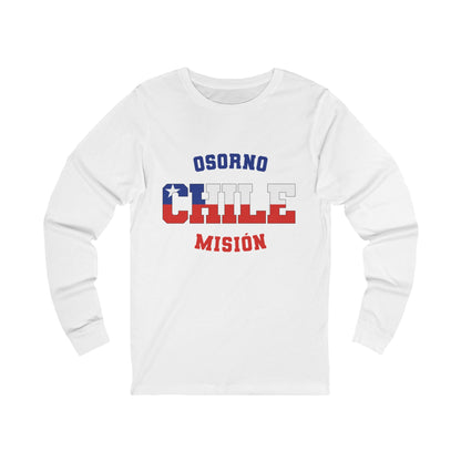 Chile Osorno Spanish - Unisex Long Sleeve Cotton Jersey