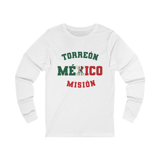 Mexico Torreon Spanish - Unisex Long Sleeve Cotton Jersey