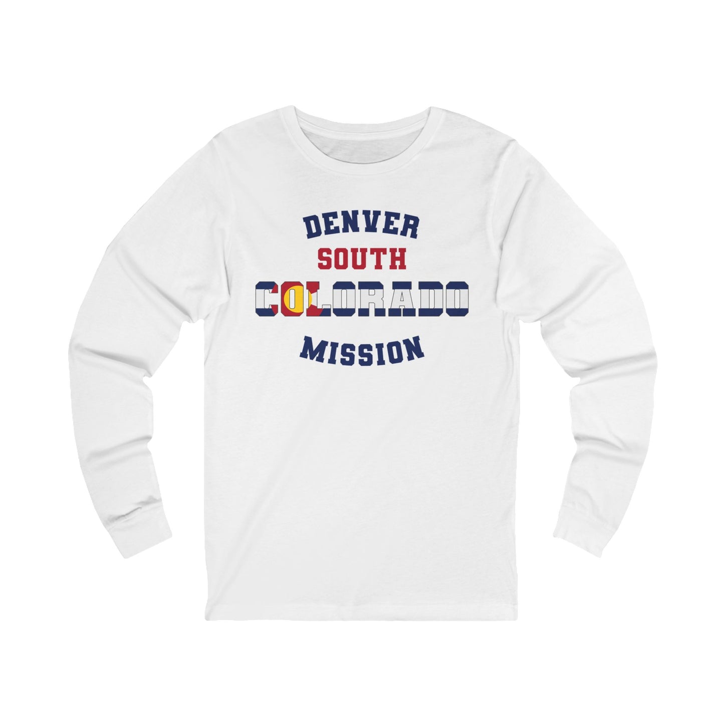 Colorado Denver South English - Unisex Long Sleeve Cotton Jersey