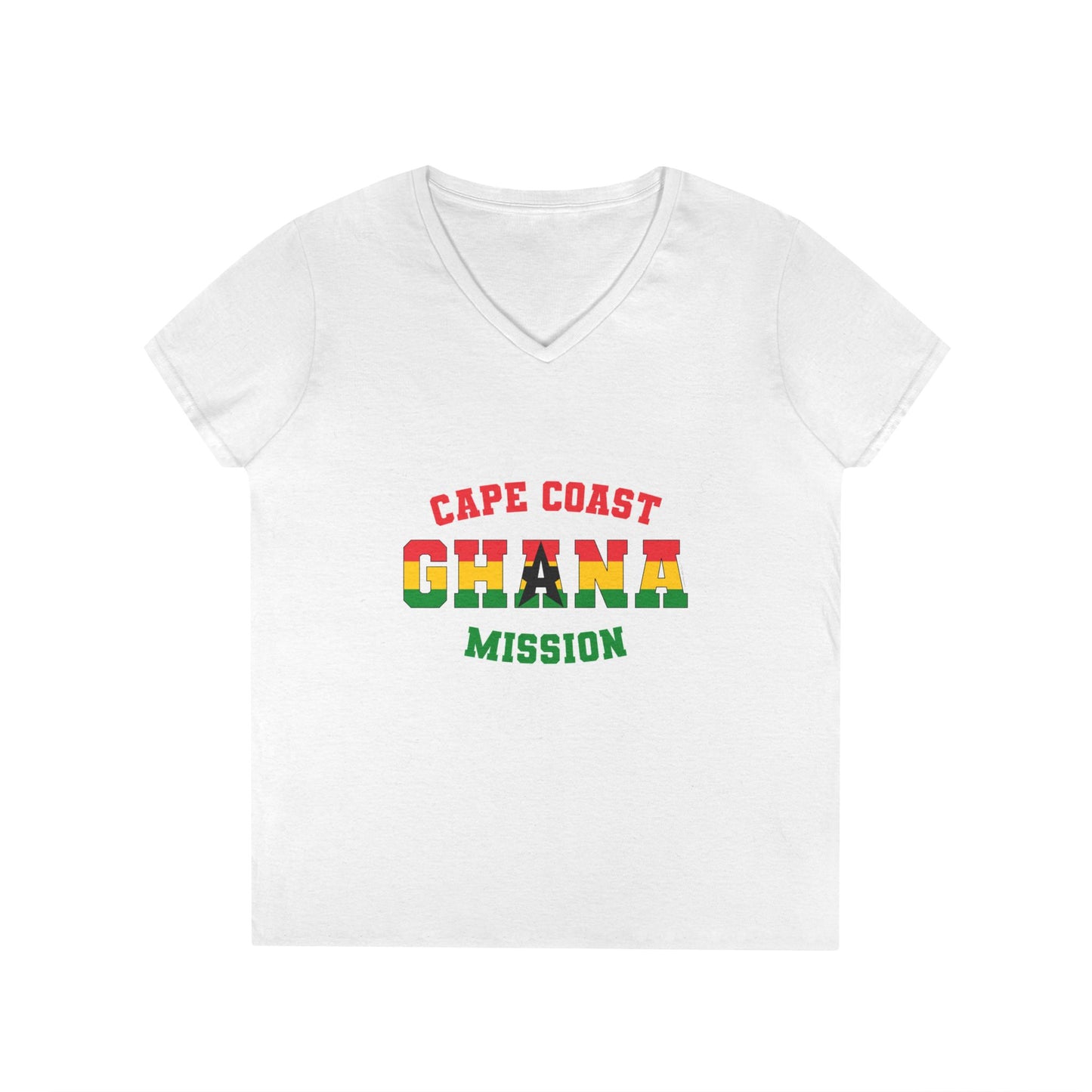 Ghana Cape Coast English - Ladies' V-Neck T-Shirt