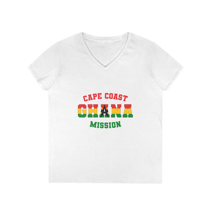 Ghana Cape Coast English - Ladies' V-Neck T-Shirt