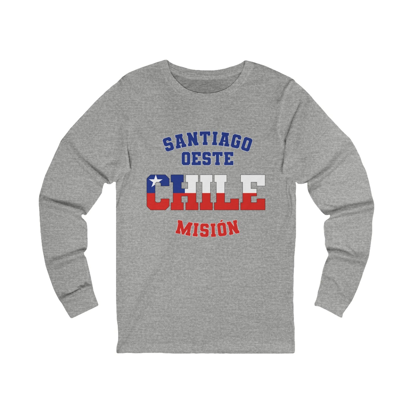 Chile Santiago West Spanish - Unisex Long Sleeve Cotton Jersey