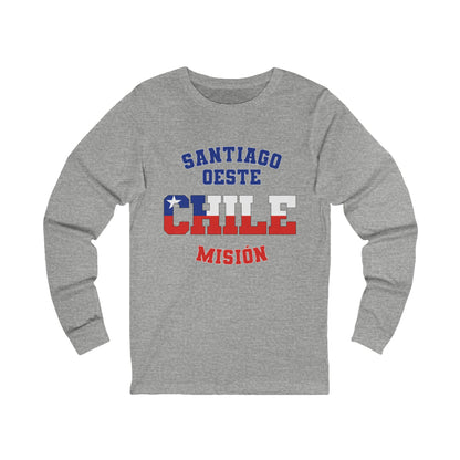 Chile Santiago West Spanish - Unisex Long Sleeve Cotton Jersey